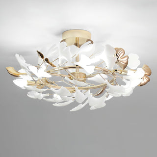 Artheel Plafonnier rotatif en céramique Gingko de style nordique haut de gamme