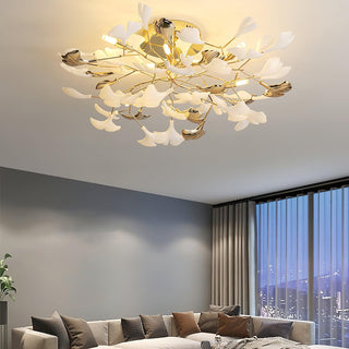 Artheel Plafonnier rotatif en céramique Gingko de style nordique haut de gamme