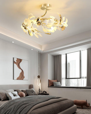 Artheel Plafonnier rotatif en céramique Gingko de style nordique haut de gamme