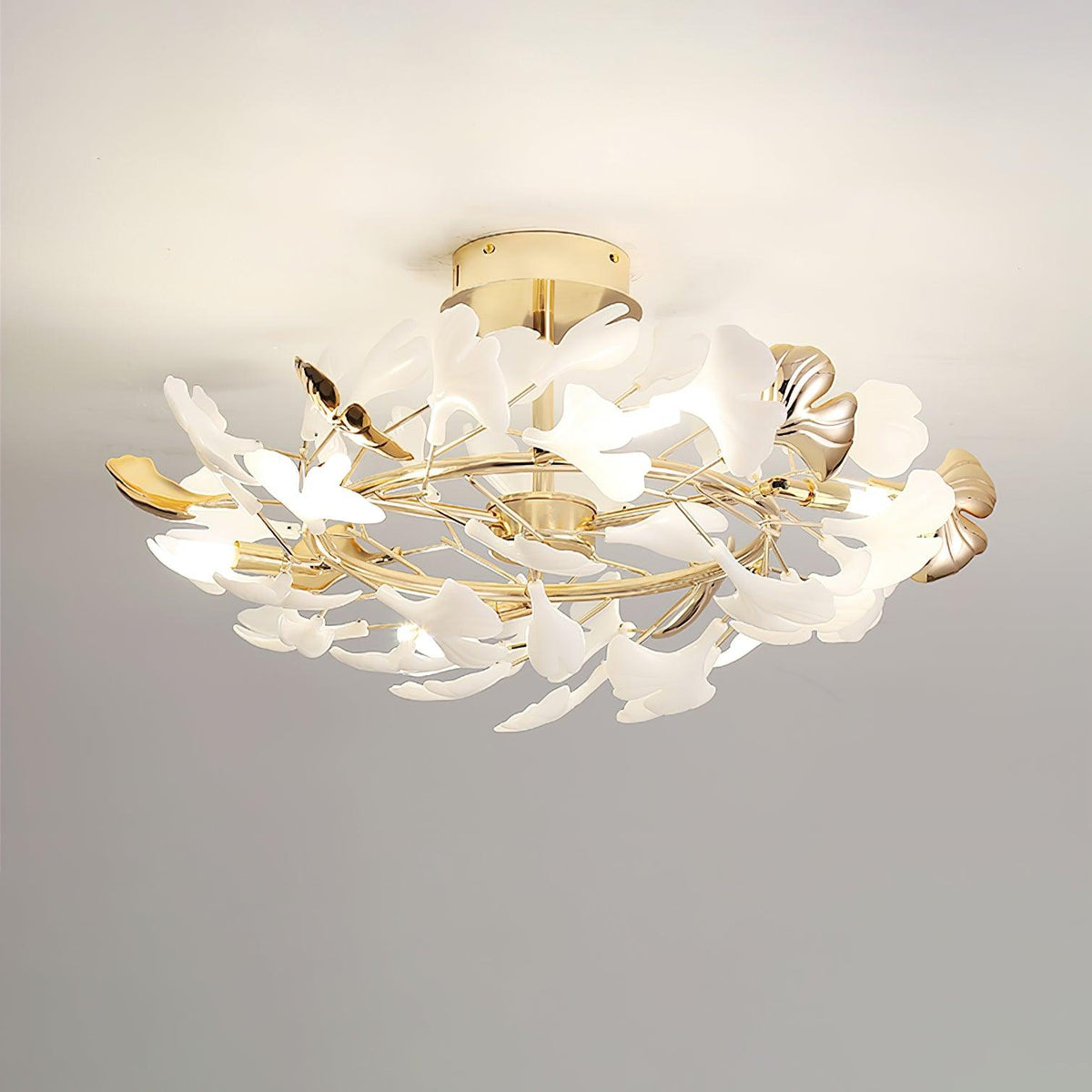 Artheel Plafonnier rotatif en céramique Gingko de style nordique haut de gamme