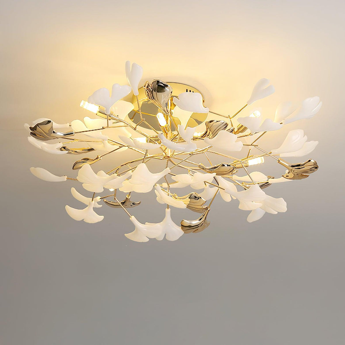 Artheel Plafonnier rotatif en céramique Gingko de style nordique haut de gamme
