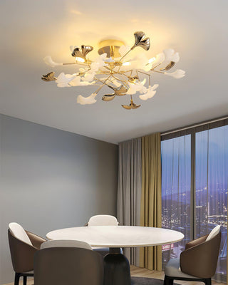 Artheel Plafonnier rotatif en céramique Gingko de style nordique haut de gamme