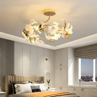 Artheel Plafonnier rotatif en céramique Gingko de style nordique haut de gamme