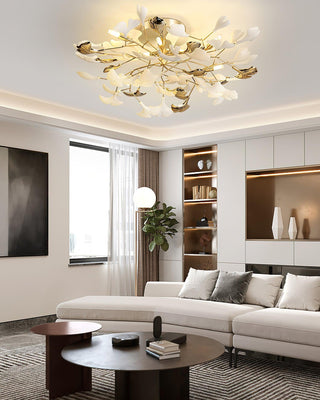 Artheel Plafonnier rotatif en céramique Gingko de style nordique haut de gamme