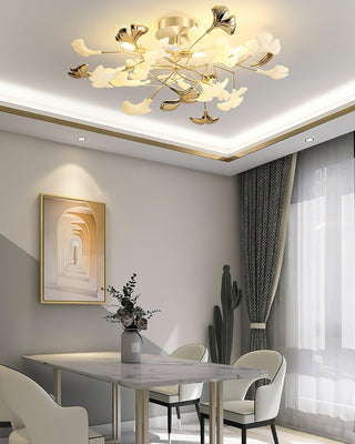 Artheel Plafonnier rotatif en céramique Gingko de style nordique haut de gamme