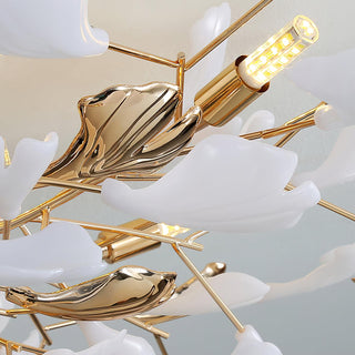 Artheel Plafonnier rotatif en céramique Gingko de style nordique haut de gamme