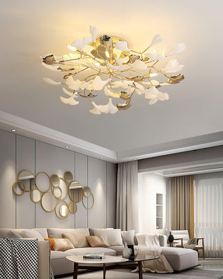 Artheel Plafonnier rotatif en céramique Gingko de style nordique haut de gamme