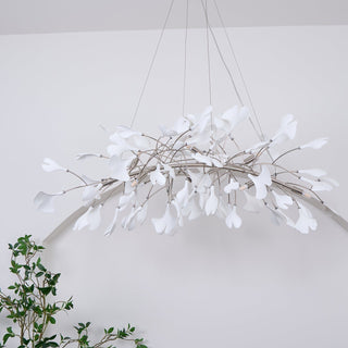Arux Lustre Ginkgo Art Déco Courbé Vers le Bas