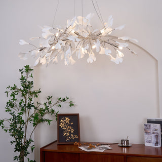 Arux Lustre Ginkgo Art Déco Courbé Vers le Bas