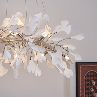 Arux Lustre Ginkgo Art Déco Courbé Vers le Bas