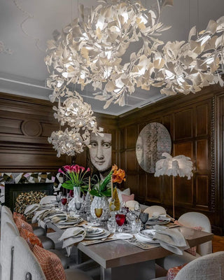 Olivia Céramique Gingko Feuille Lustre