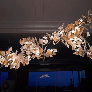 Olivia Céramique Gingko Feuille Lustre