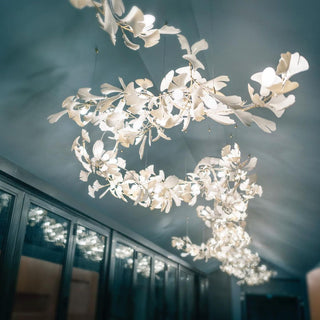 Olivia Céramique Gingko Feuille Lustre