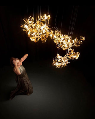 Olivia Céramique Gingko Feuille Lustre