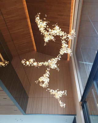 Olivia Céramique Gingko Feuille Lustre