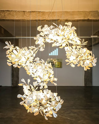 Olivia Céramique Gingko Feuille Lustre