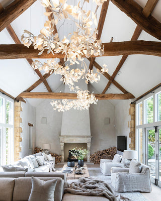 Olivia Céramique Gingko Feuille Lustre