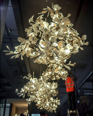 Olivia Céramique Gingko Feuille Lustre