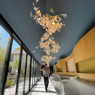 Olivia Céramique Gingko Feuille Lustre