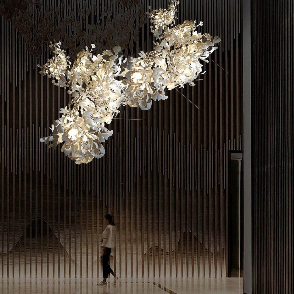 Quiniel Céramique Gingko Feuille Lustre