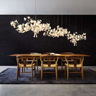 Olivia Céramique Gingko Feuille Lustre