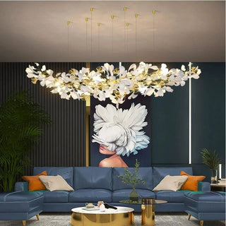 Olivia Céramique Gingko Feuille Lustre