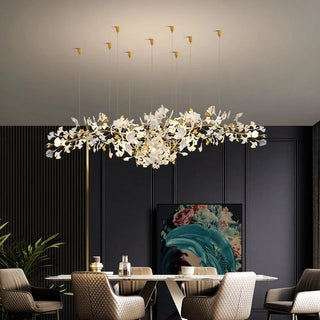 Olivia Céramique Gingko Feuille Lustre