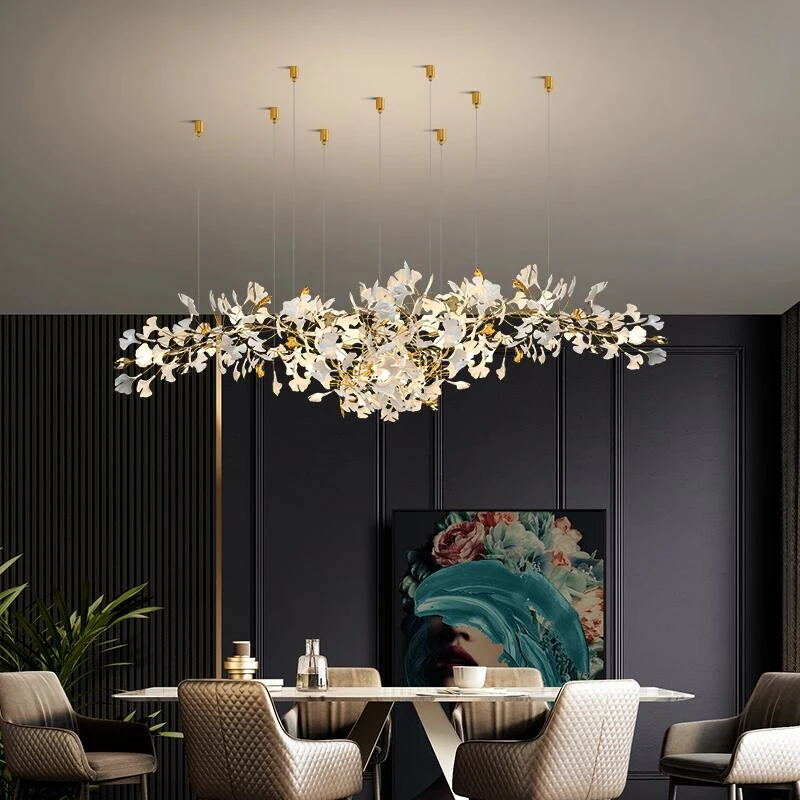 Quiniel Céramique Gingko Feuille Lustre