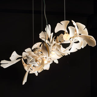 Olivia Lustre en céramique en forme de branche avec feuille de gingko