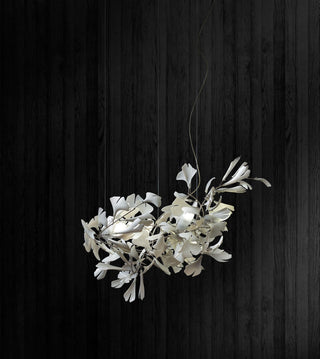 Olivia Lustre en céramique en forme de branche avec feuille de gingko