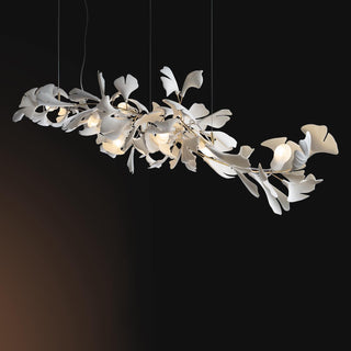 Olivia Lustre en céramique en forme de branche avec feuille de gingko