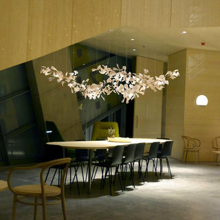 Olivia Lustre en céramique en forme de branche avec feuille de gingko