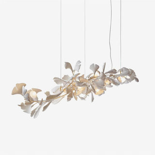 Olivia Lustre en céramique en forme de branche avec feuille de gingko