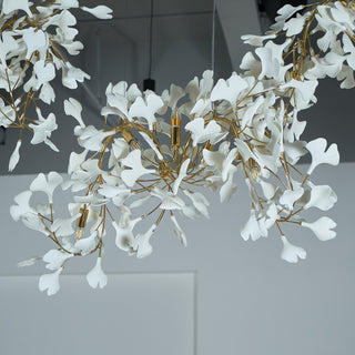 Ririxel Suspension en Céramique Gingko Pétales Or
