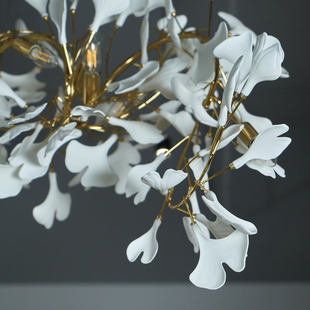 Elysia Floral Canopy Chandelier-Neutral Decor