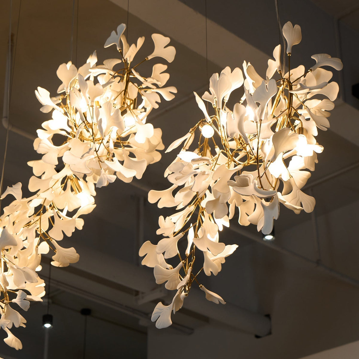 Elysia Floral Canopy Chandelier-Neutral Decor