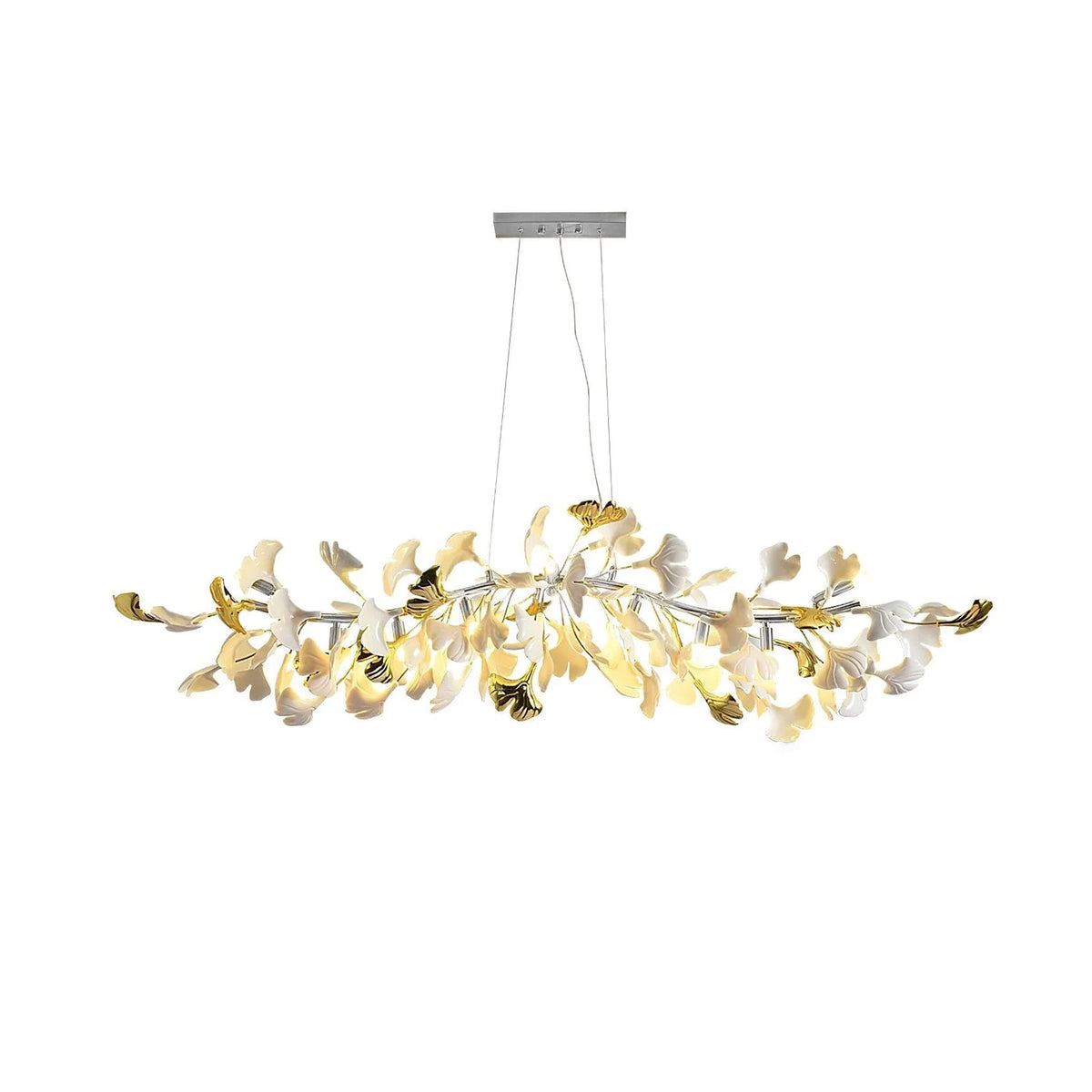Ivareva Lustre linéaire en céramique Gingko