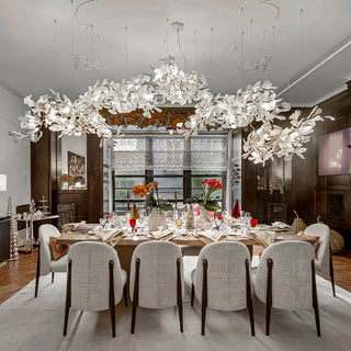 Olivia Céramique Gingko Feuille Lustre