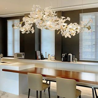 Olivia Céramique Gingko Feuille Lustre