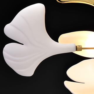 Arux Lustre Ginkgo Art Déco Courbé Vers le Bas