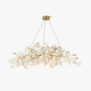 Arux Lustre Ginkgo Art Déco Courbé Vers le Bas