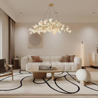 Arux Lustre Ginkgo Art Déco Courbé Vers le Bas