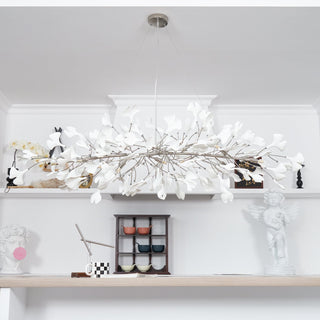 Arux Lustre Ginkgo Art Déco Courbé Vers le Bas