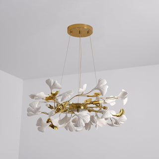 Aurora Lustre Ginkgo Leaf Ceramic Sculptural