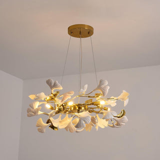 Aurora Lustre Ginkgo Leaf Ceramic Sculptural