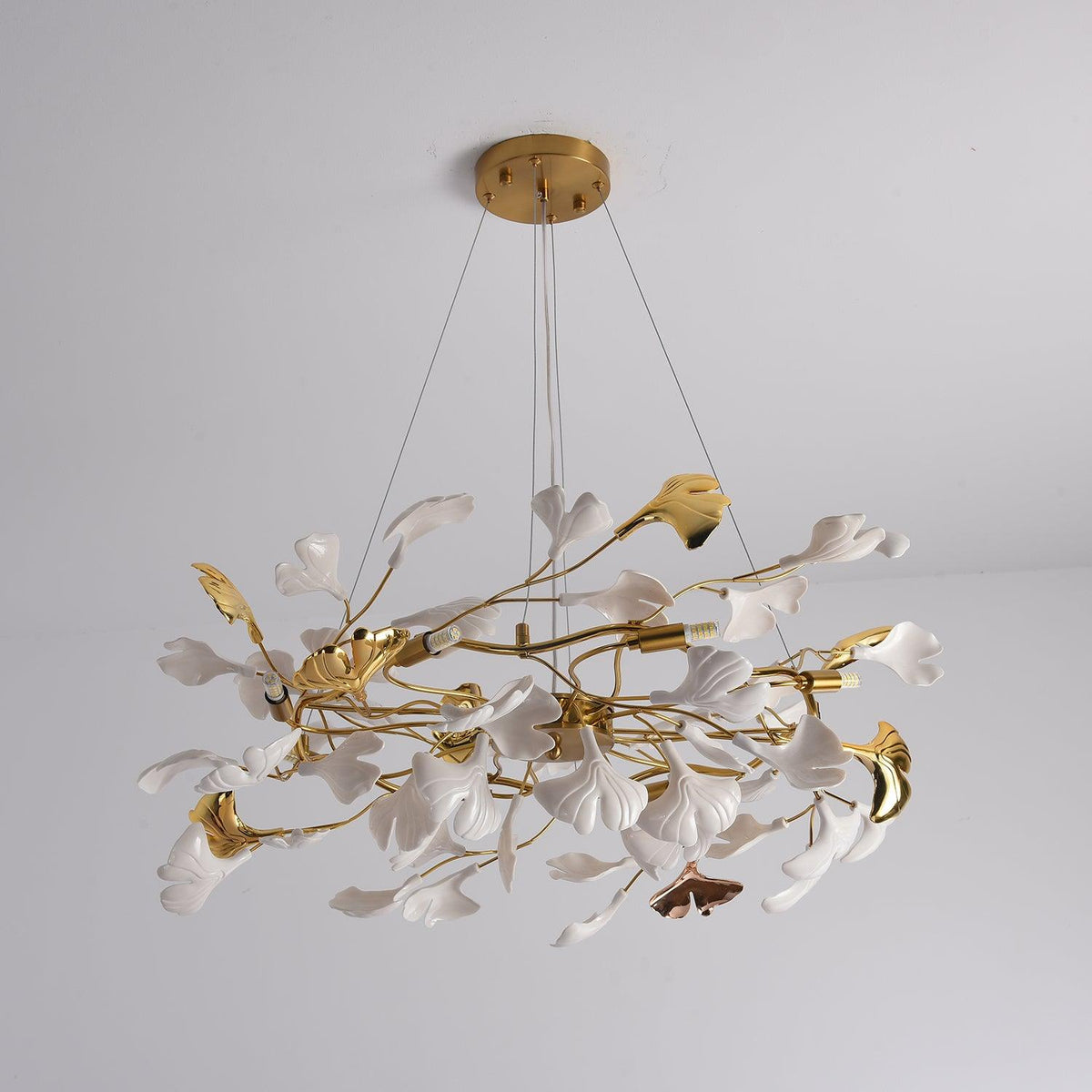 Zorenna Lustre Ginkgo Leaf Ceramic Sculptural