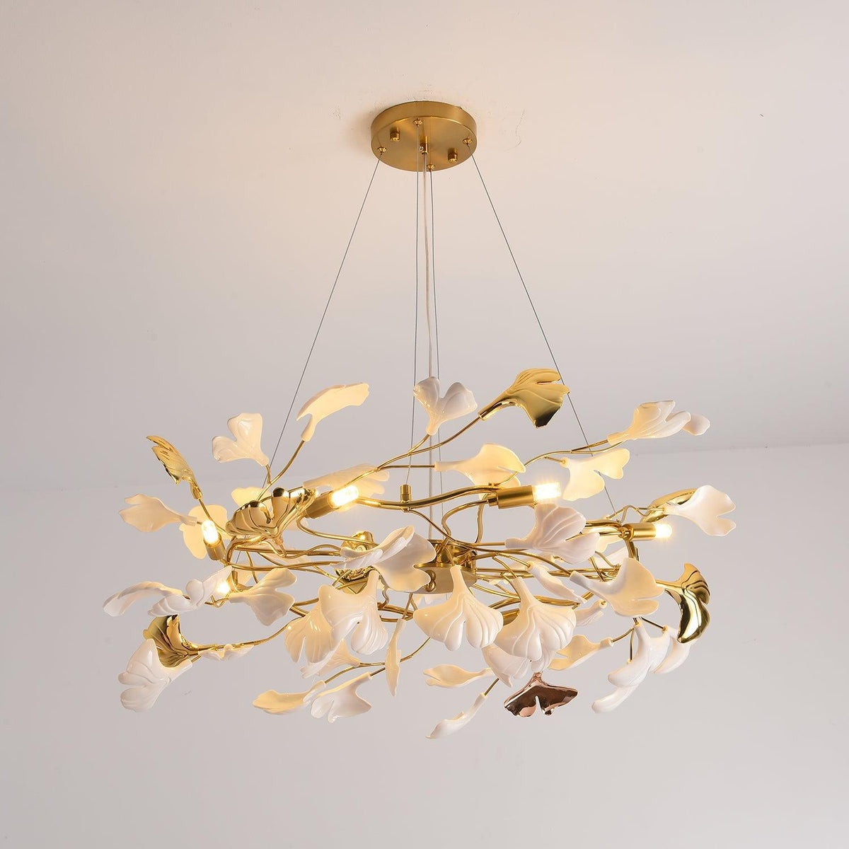 Zorenna Lustre Ginkgo Leaf Ceramic Sculptural