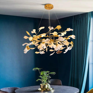 Aurora Lustre Ginkgo Leaf Ceramic Sculptural