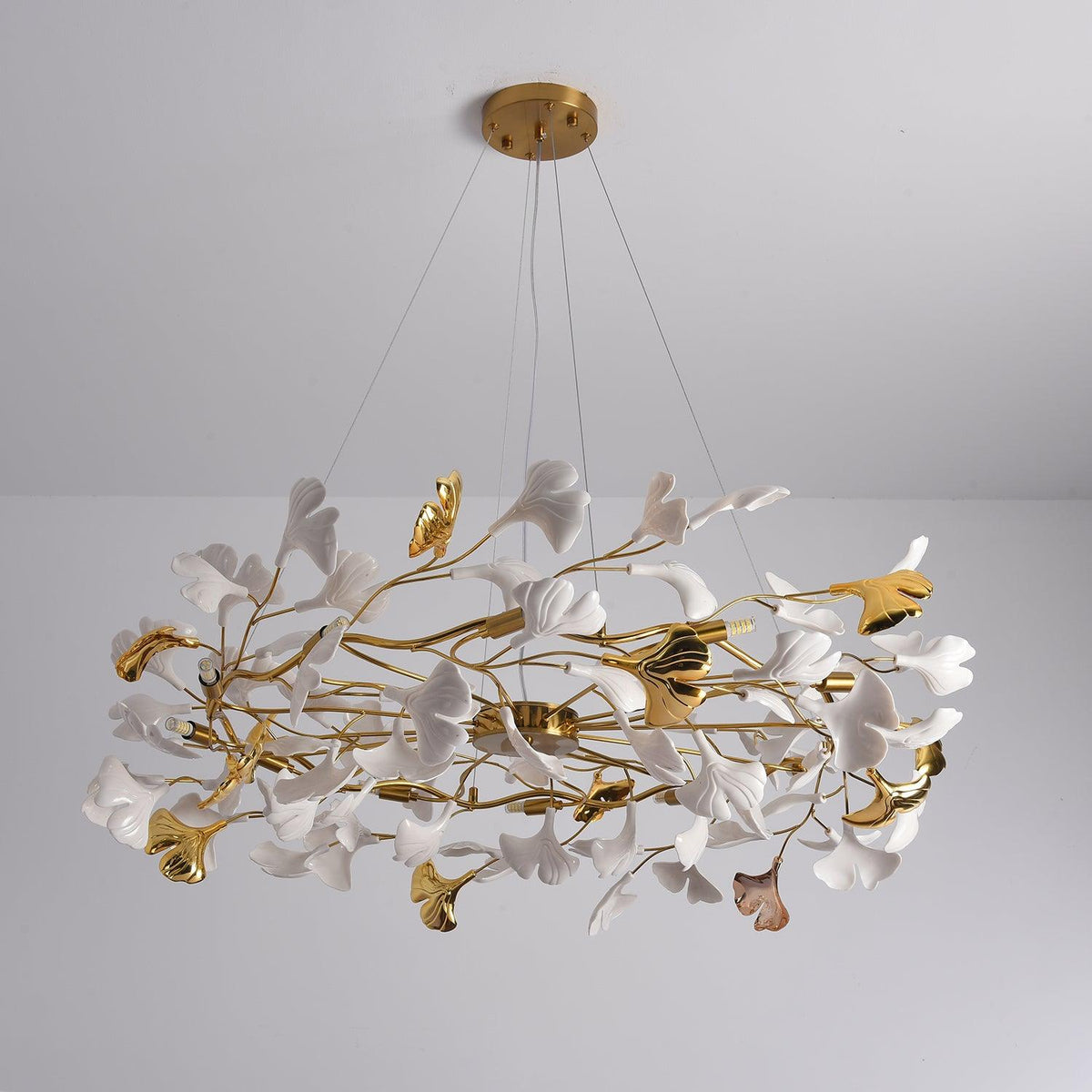 Zorenna Lustre Ginkgo Leaf Ceramic Sculptural