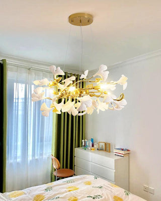 Aurora Lustre Ginkgo Leaf Ceramic Sculptural